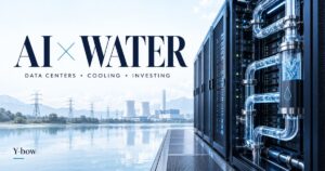 AI data center water cooling — 水冷サーバーと電力供給の説明用イメージ