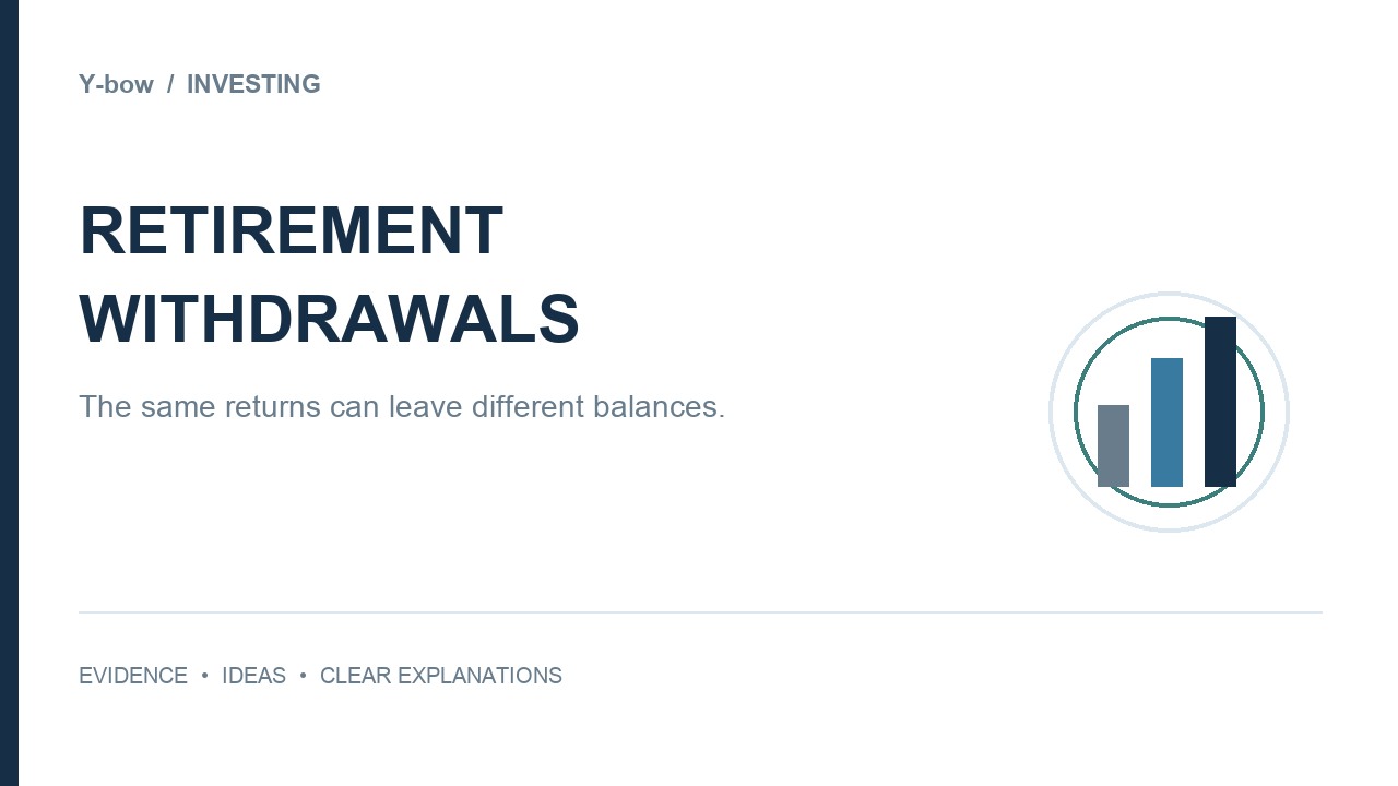 Retirement withdrawals: the same returns can leave different balances — original editorial cover