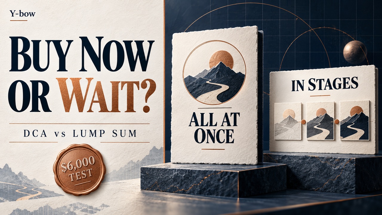 Buy now or wait? Dollar-cost averaging versus lump-sum investing in a hypothetical $6,000 comparison.