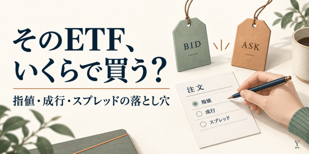 そのETF、いくらで買う?指値・成行・スプレッドの落とし穴