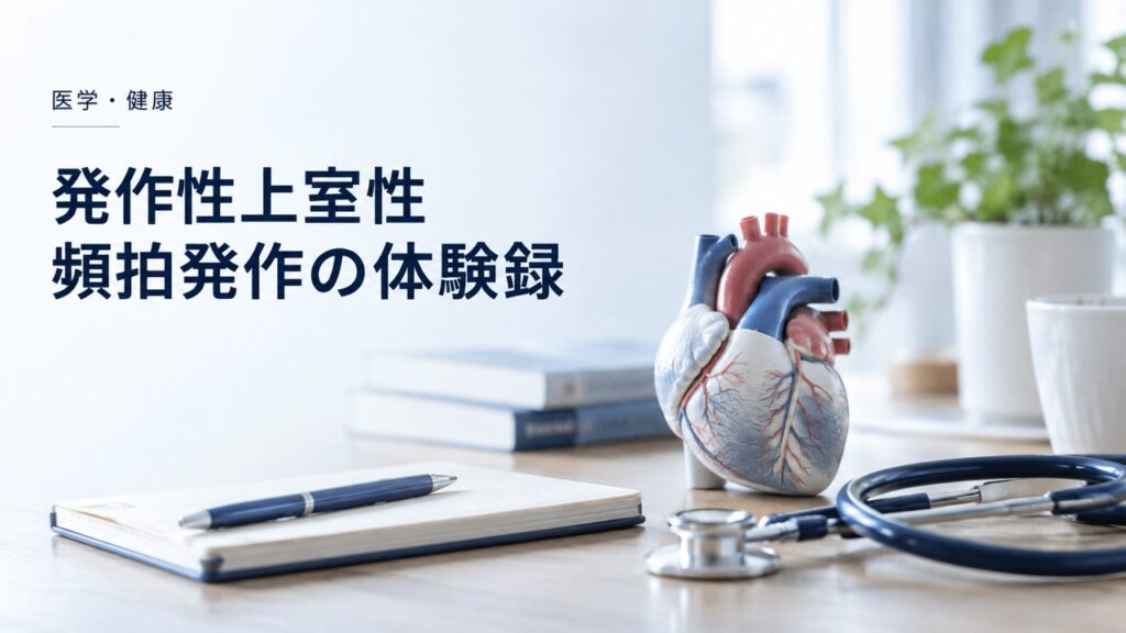 医学・健康：体験録：発作性上室性頻拍発作（気胸完治後）を題材にしたイメージ