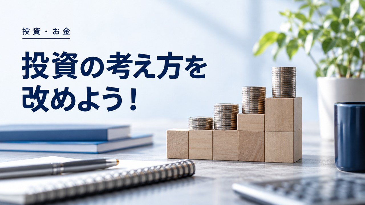投資・お金:“知らないと相対的に損をする” 投資の考え方を改めよう!を題材にしたイメージ