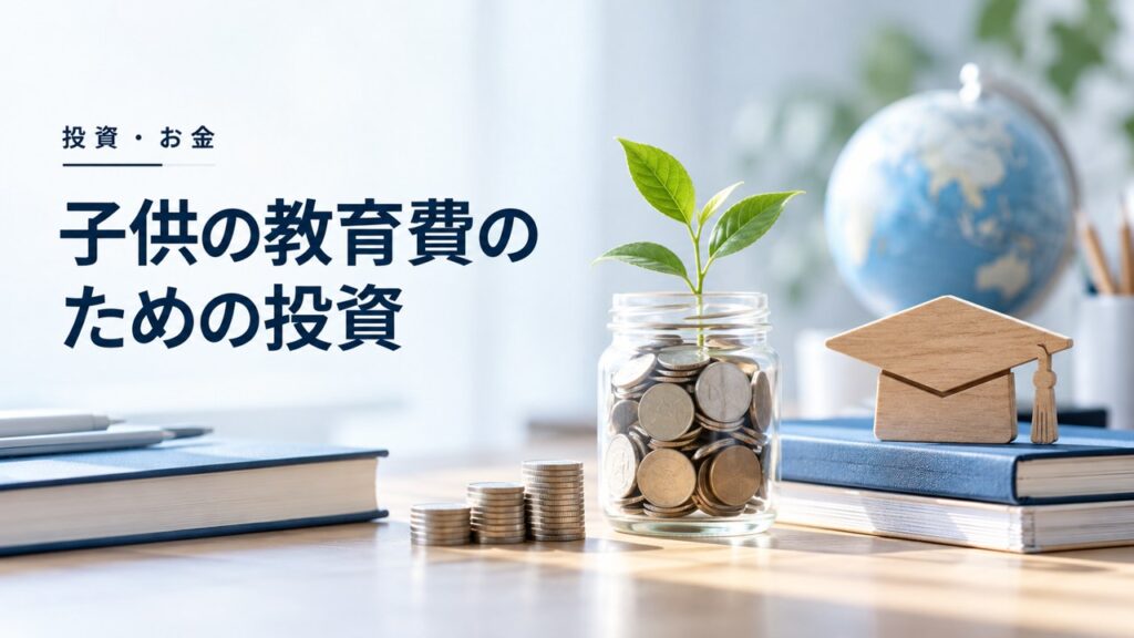 投資・お金：子供の教育費のための投資〜効率よく備えるためにやっておくべきことを題材にしたイメージ