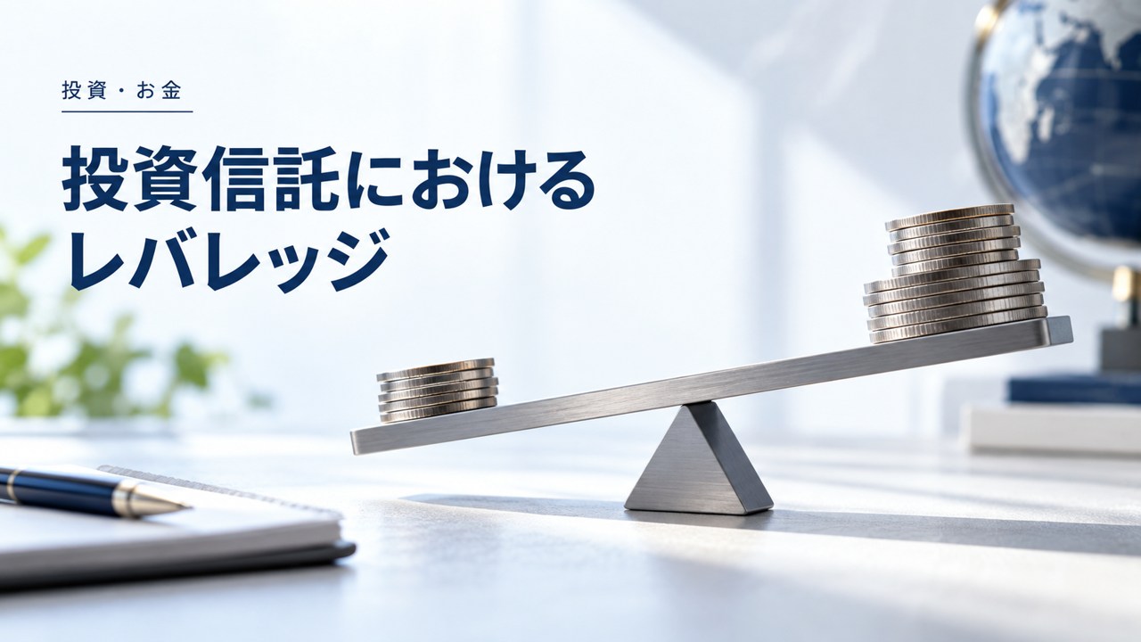 投資・お金:投資のレバレッジとは|投資信託・追証・日次倍率の違いを題材にしたイメージ