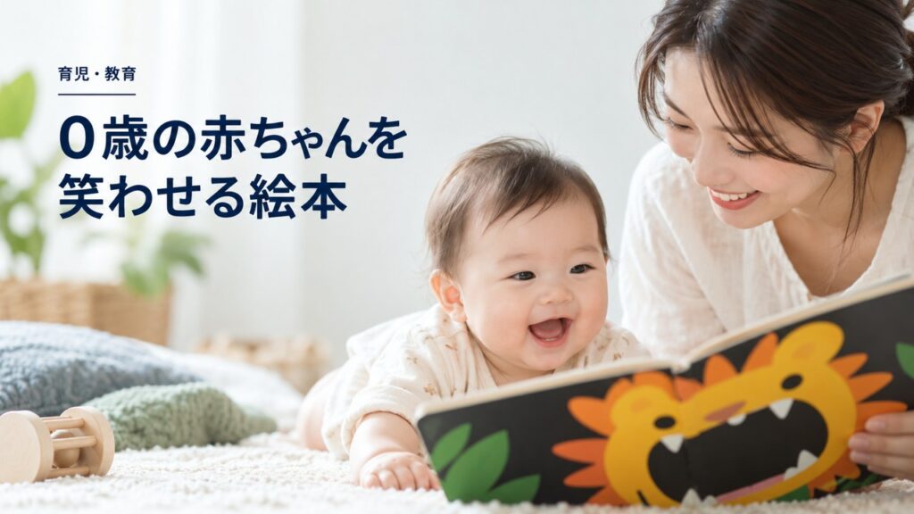 育児・教育：0歳の赤ちゃんを笑わせるおすすめ絵本: Sassyの“がおー！”を題材にしたイメージ