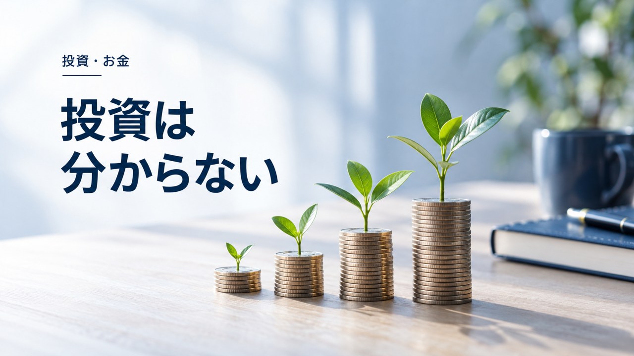 投資・お金：“投資は分からない”は最大の敵：長期積立投資の考え方を題材にしたイメージ