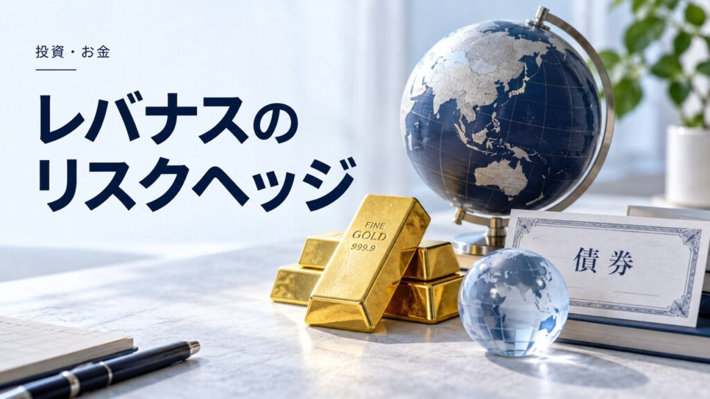 レバナスのリスクヘッジ｜ゴールド？オルカン？それとも債券？を紹介するイメージ