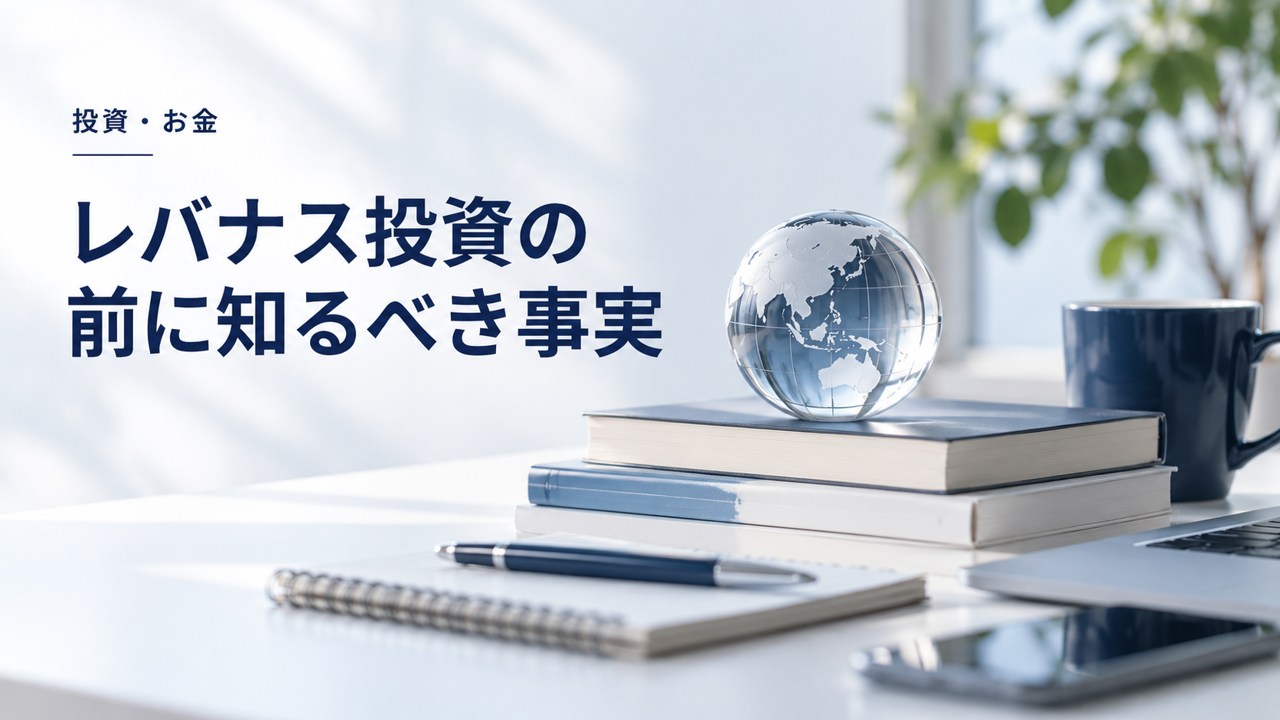 投資・お金:20代・大学生向け|レバナス投資の前に知るべき事実5選を題材にしたイメージ