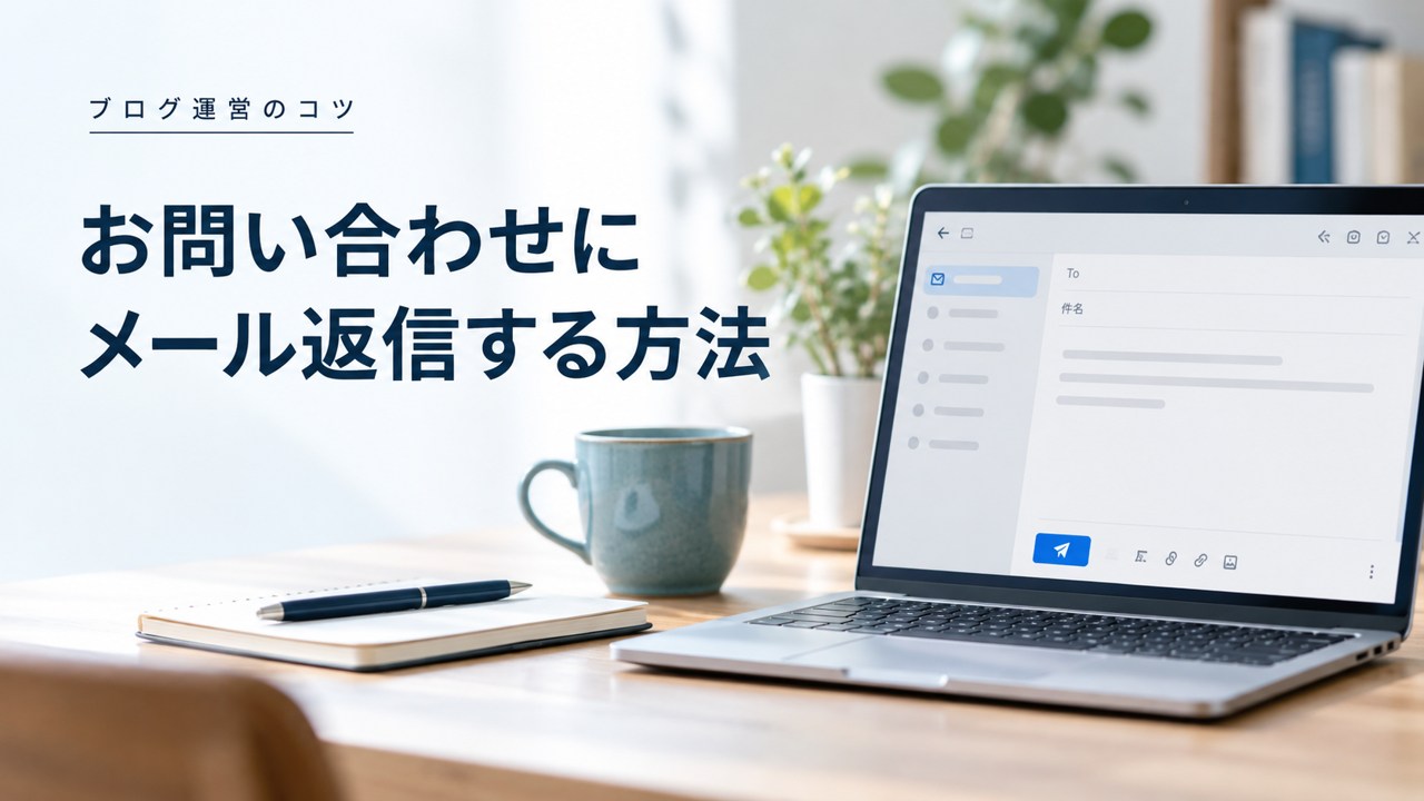 ブログ運営のコツ:ブログへのお問い合わせにメール返信する方法|クローズドASPを題材にしたイメージ