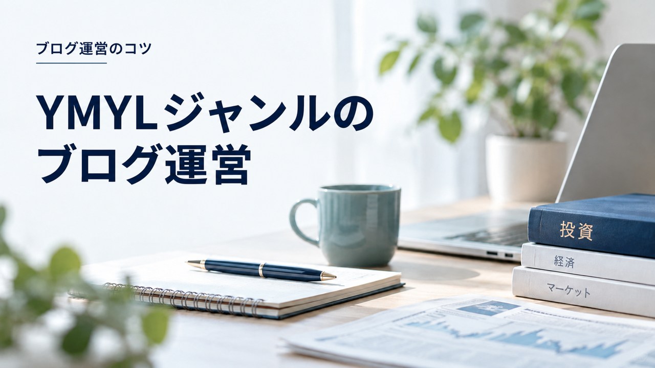 ブログ運営のコツ:投資のブログ|YMYLジャンルで記事を書いてもアクセスは集まるを題材にしたイメージ