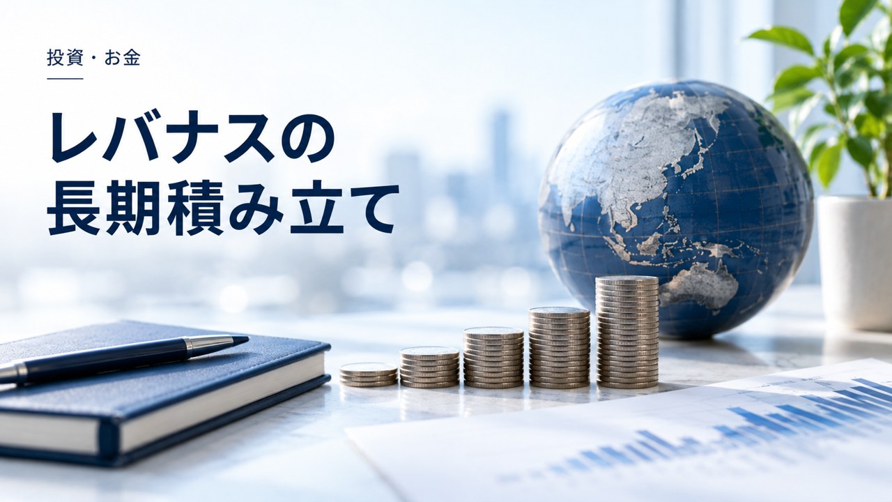 投資・お金:レバナスの長期バックテスト|QLDの実績と積立の違いを題材にしたイメージ