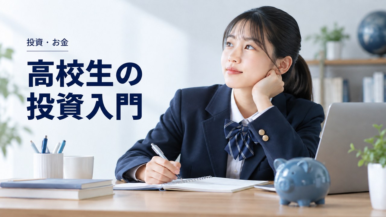 投資・お金:高校生の投資と証券口座|18歳・未成年口座・NISAの違いを題材にしたイメージ