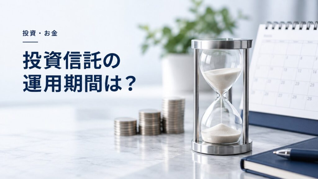 投資・お金：投資信託・ETFの償還とは｜信託期間と繰上償還の確認を題材にしたイメージ