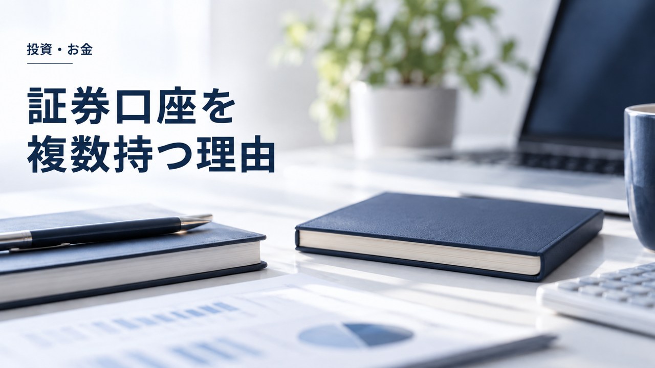投資・お金:証券口座を複数持っておくべき理由:おすすめはR・M・Lを題材にしたイメージ