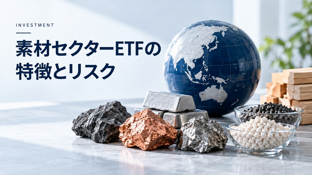投資・お金:素材セクターETF:VAW・XLB・IYMはインフレに強いを題材にしたイメージ