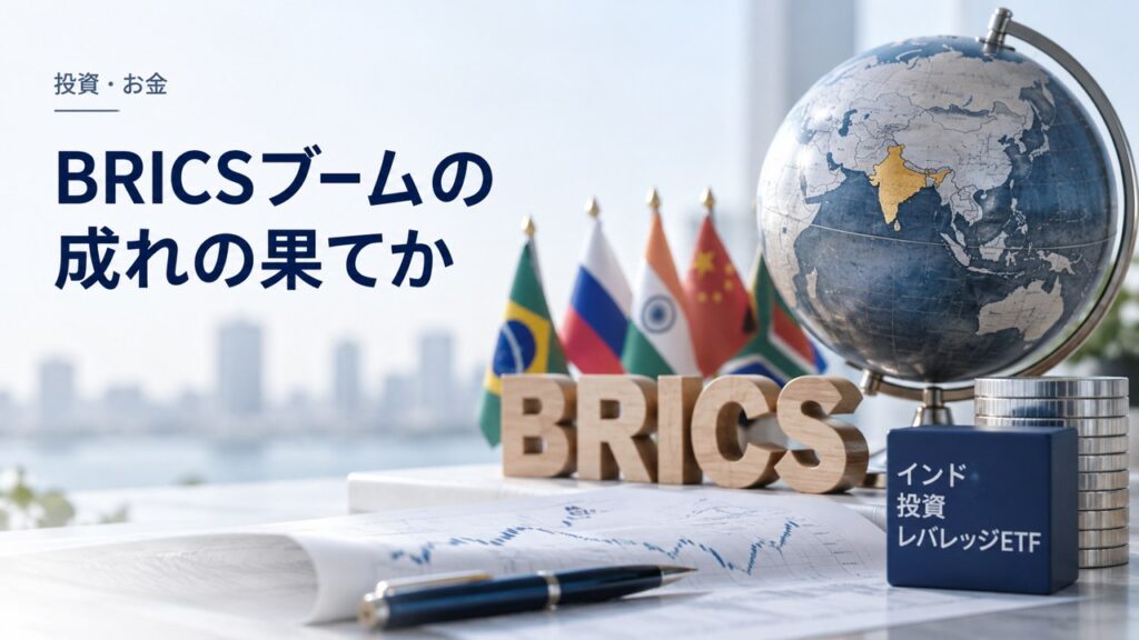 投資・お金：INDLとは｜インド株の日次2倍ETFと長期保有のリスクを題材にしたイメージ
