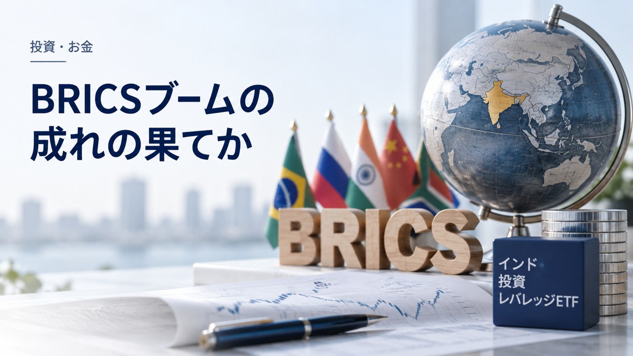 投資・お金：INDLとは｜インド株の日次2倍ETFと長期保有のリスクを題材にしたイメージ