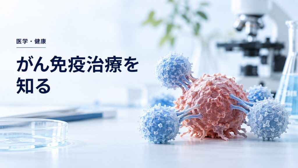 医学・健康：がん免疫治療を知る：がんと治療方法の発展を題材にしたイメージ